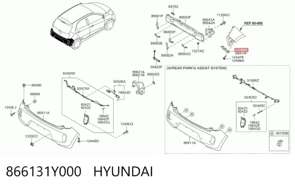  866131Y000 Hyundai/Kia