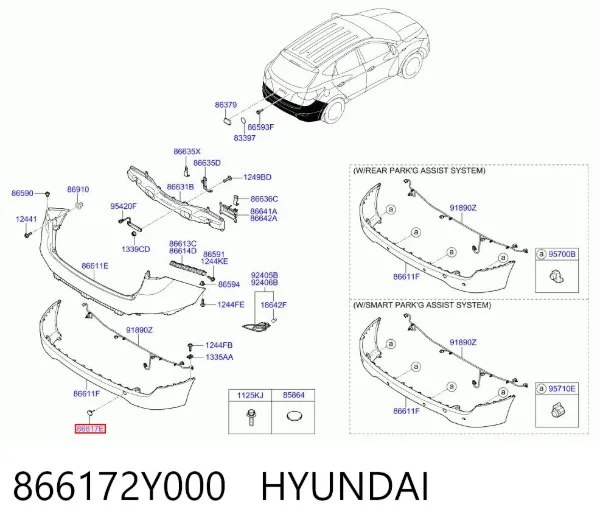  866172Y000 Hyundai/Kia