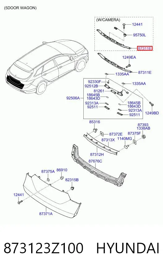  873123Z100 Hyundai/Kia