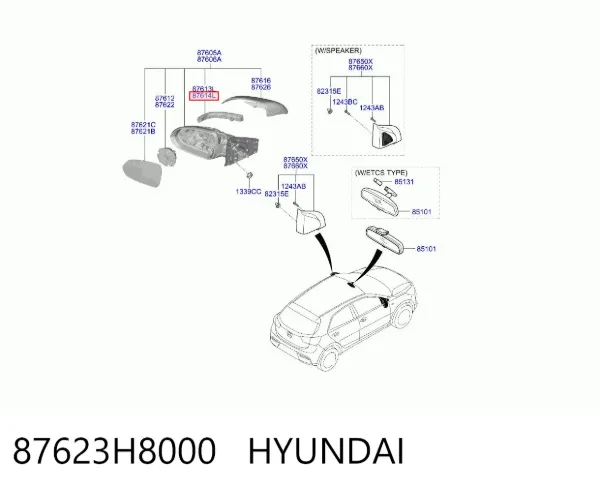  87623H8000 Hyundai/Kia