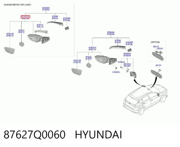  87627Q0060 Hyundai/Kia