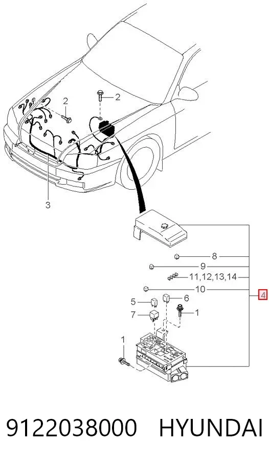Caja de fusibles Hyundai Sonata IV