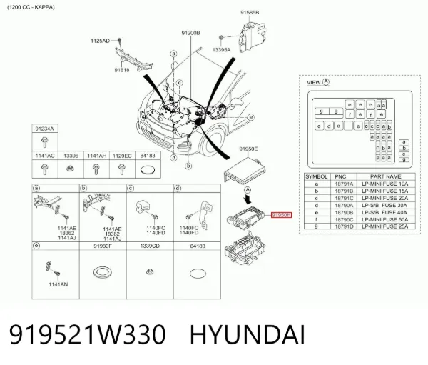  919521W330 Hyundai/Kia