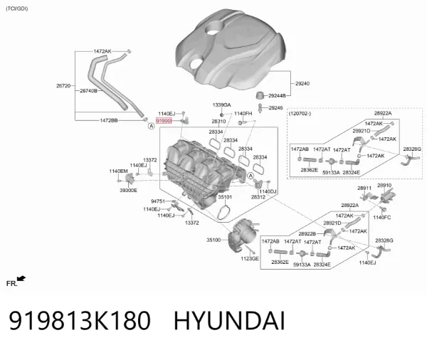  919813K180 Hyundai/Kia