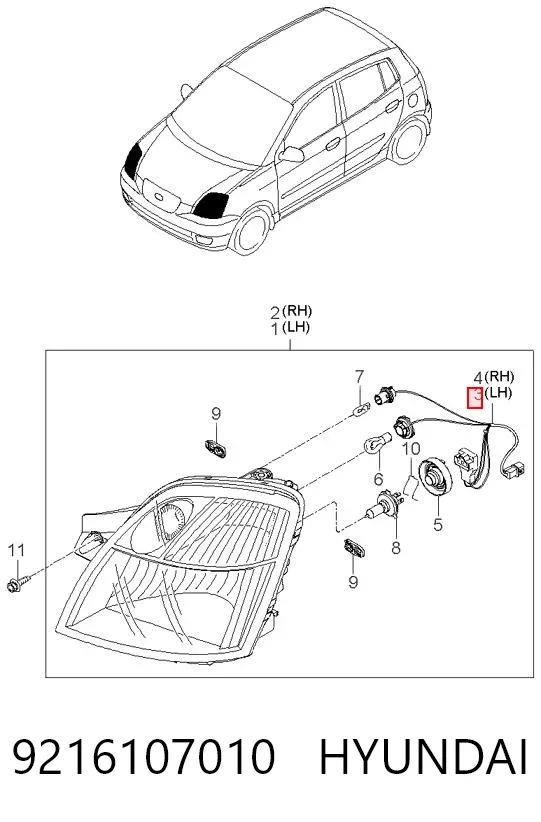  9216107010 Hyundai/Kia
