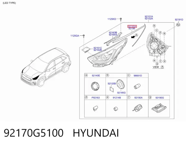  92170G5100 Hyundai/Kia