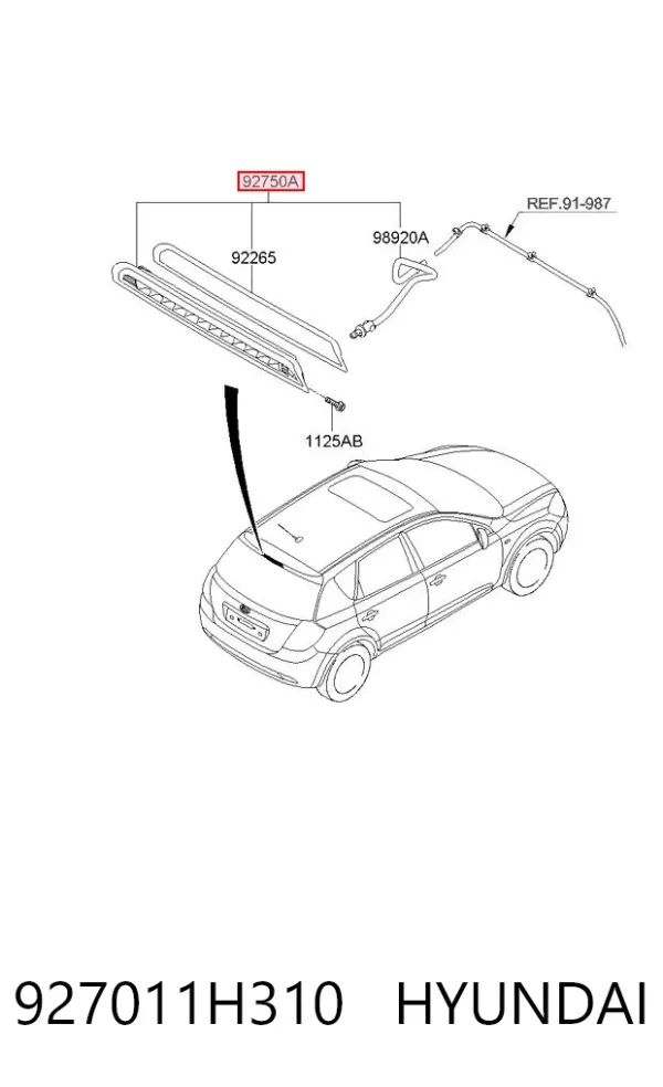 Tercera luz de freno KIA Ceed SPORT WAGON