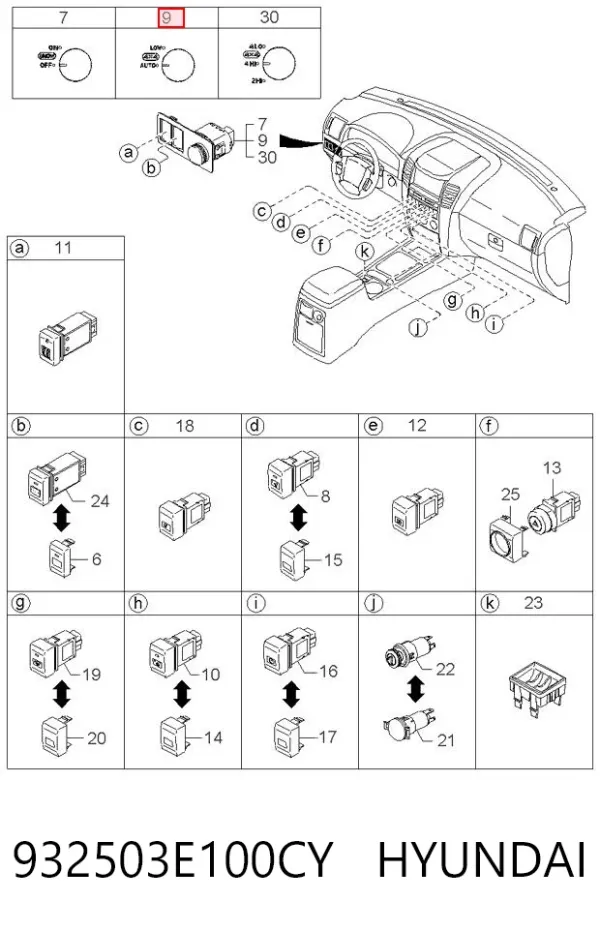  932503E100CY Hyundai/Kia