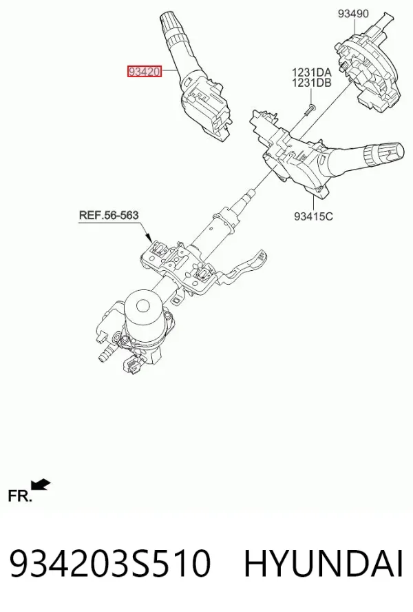  934203S510 Hyundai/Kia