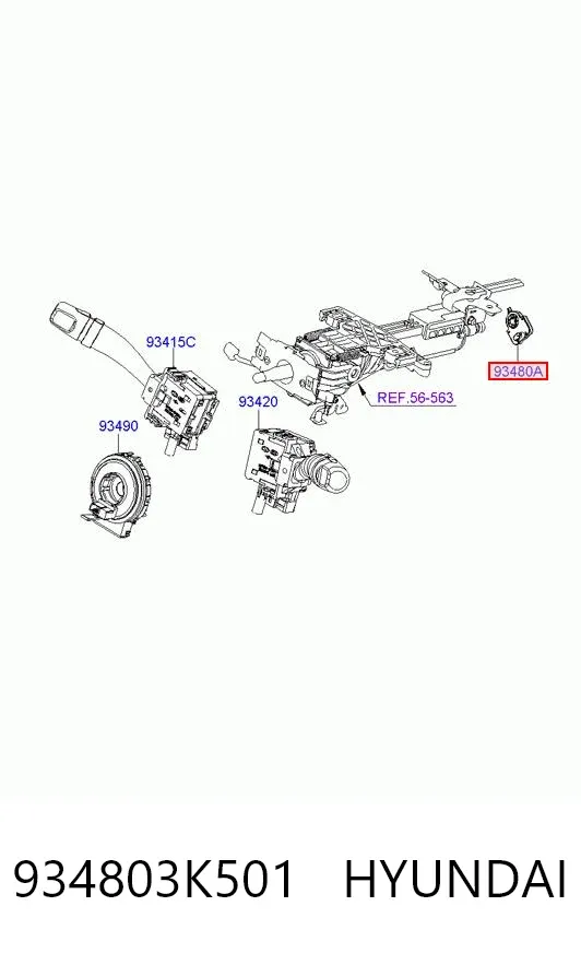 Sensor angulo de giro Hyundai Sonata V