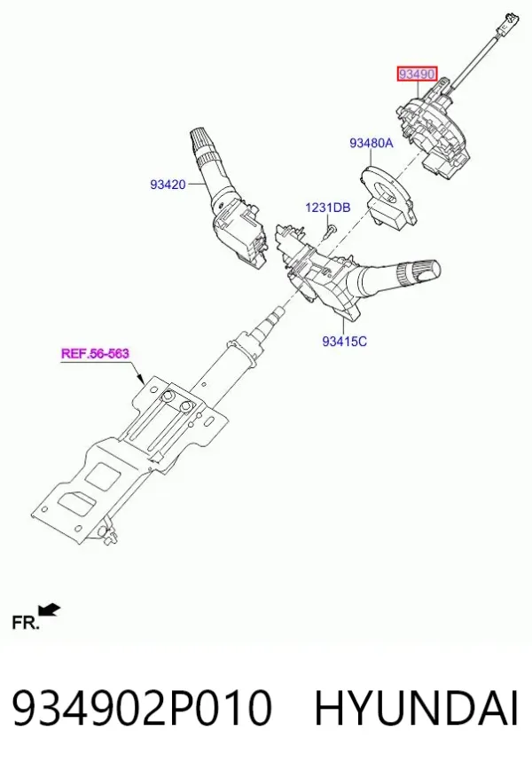 Anillo AIRBAG 934902P010 Hyundai/Kia