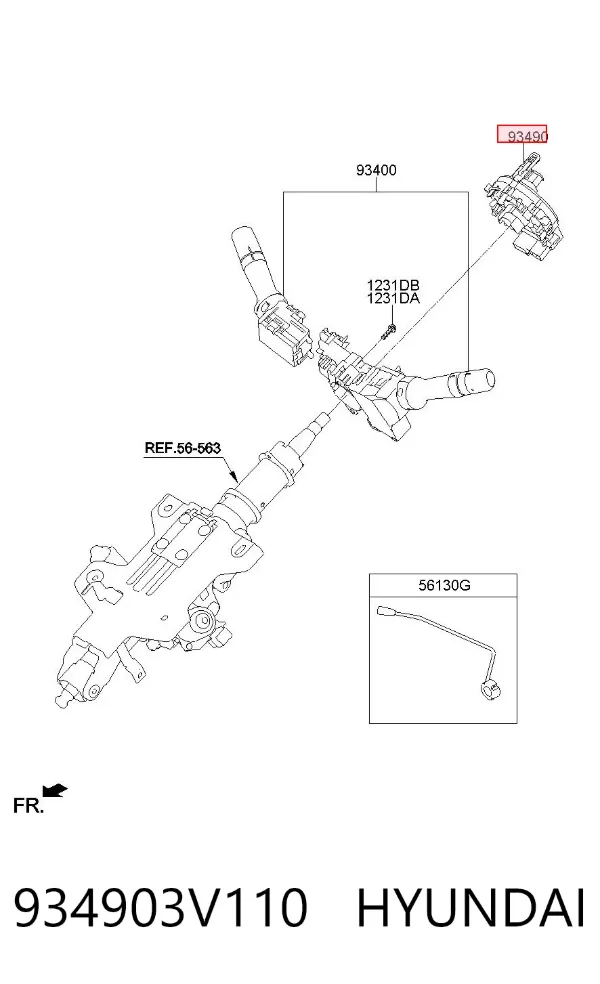 Anillo AIRBAG 934903V110 Hyundai/Kia