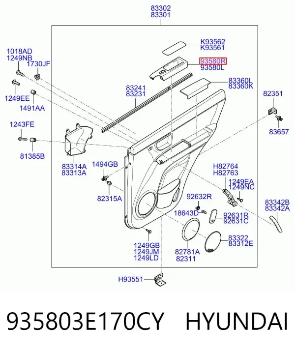  935803E170CY Hyundai/Kia