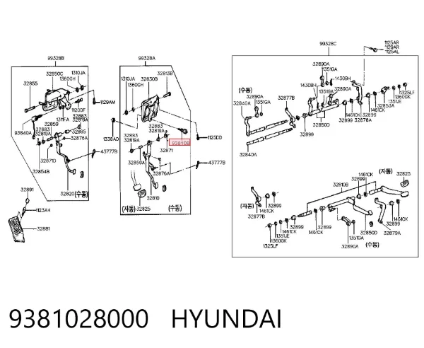 Interruptor de luz de freno 9381028000 Hyundai/Kia