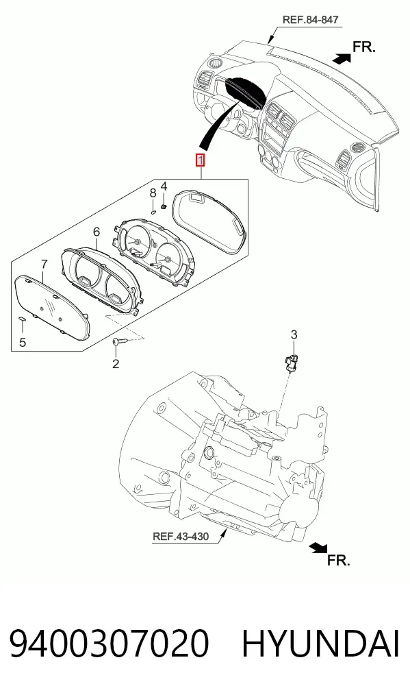 Cuadro instrumentos 9400307020 Hyundai/Kia