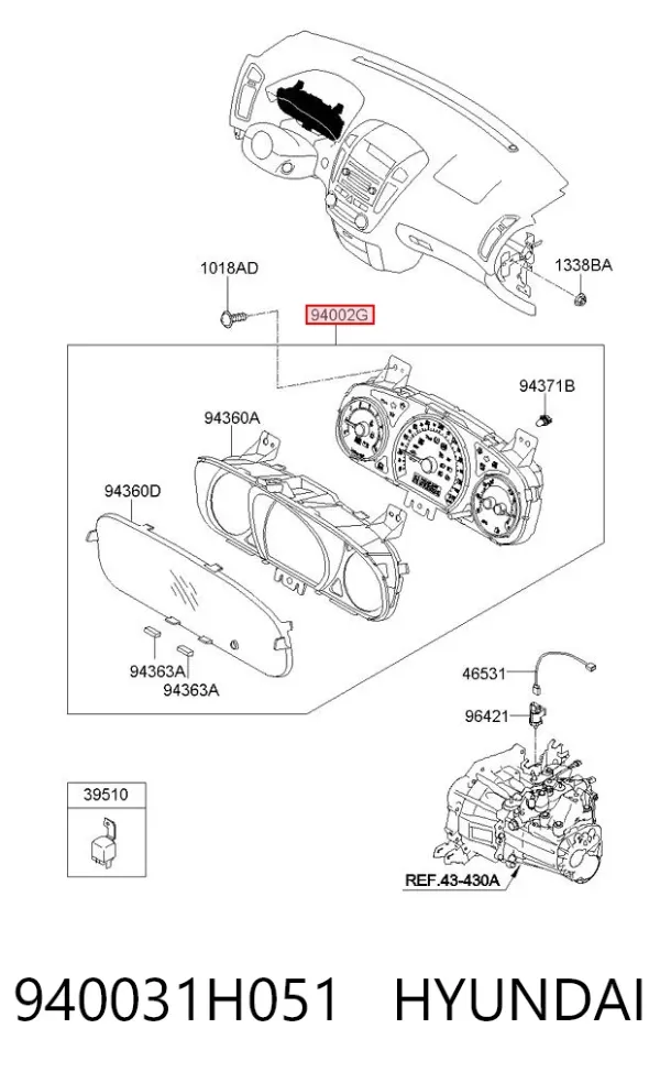 Cuadro instrumentos 940031H051 Hyundai/Kia