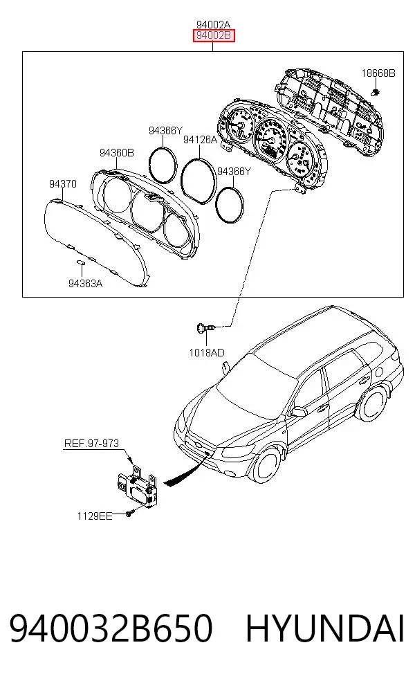 Cuadro instrumentos 940032B650 Hyundai/Kia