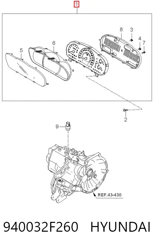 Cuadro instrumentos 940032F260 Hyundai/Kia