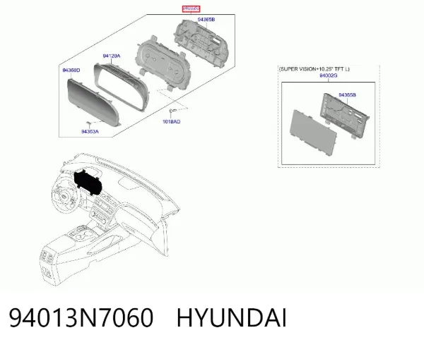 Cuadro instrumentos 94013N7060 Hyundai/Kia