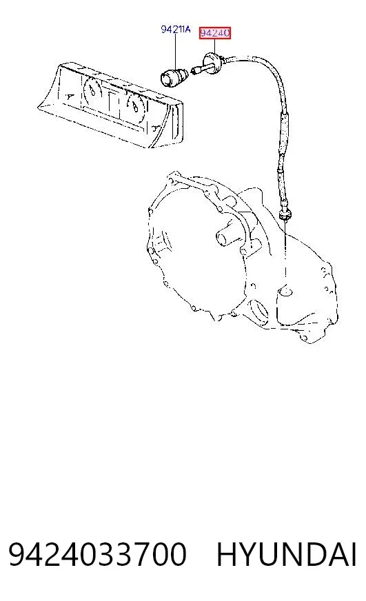 Cable velocímetro Hyundai Sonata II