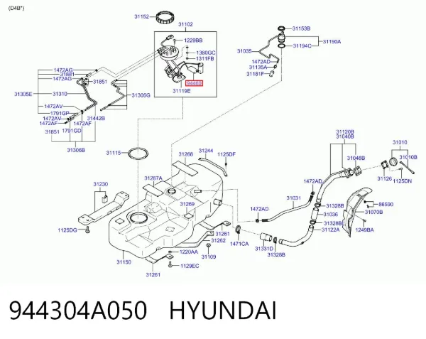 Aforador Hyundai H-1 STAREX Starex