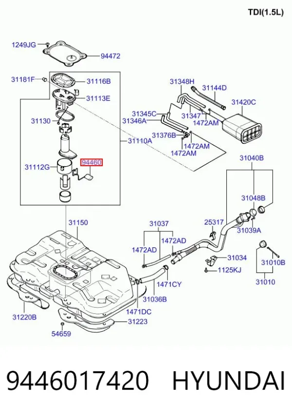 Aforador Hyundai Matrix FC