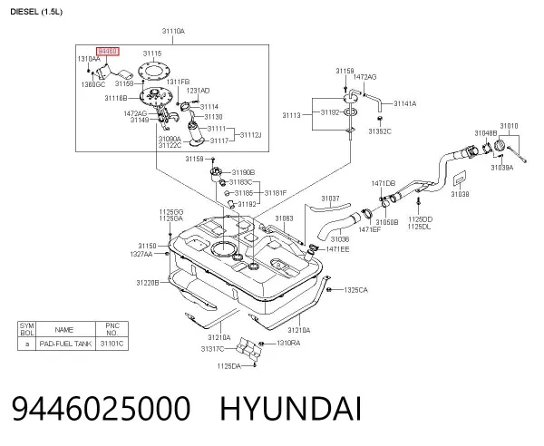 Aforador Hyundai Accent II