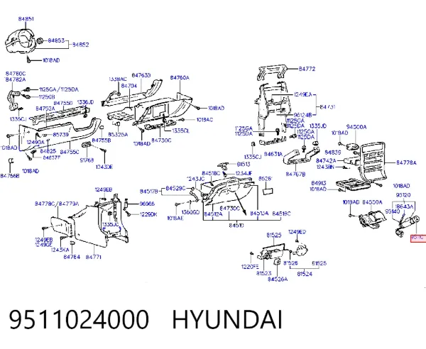 Mechero de coche Hyundai Sonata III