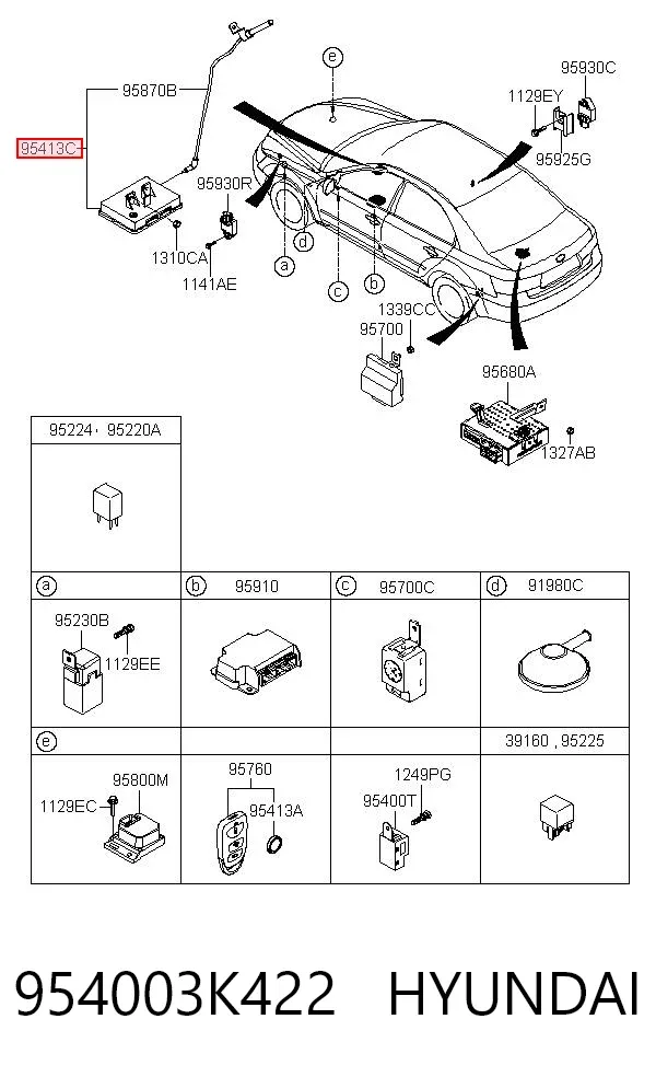 Módulo de confort Hyundai Sonata V