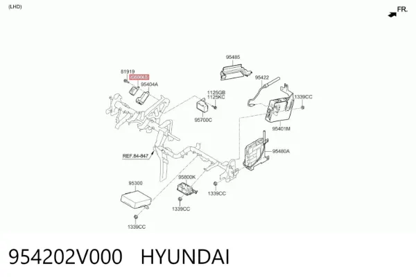 Módulo de control del inmovilizador 954202V000 Hyundai/Kia
