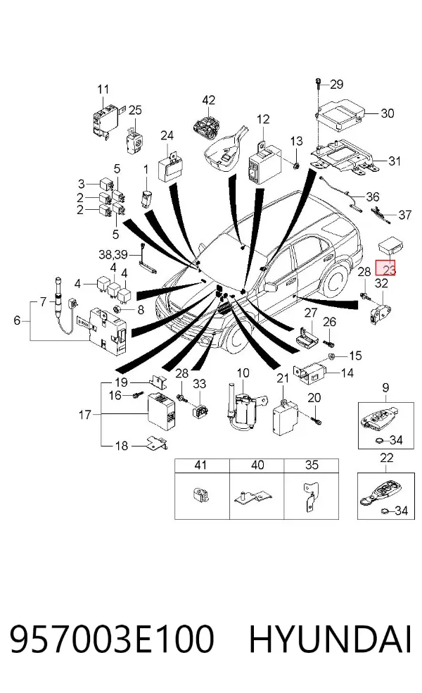  957003E100 Hyundai/Kia