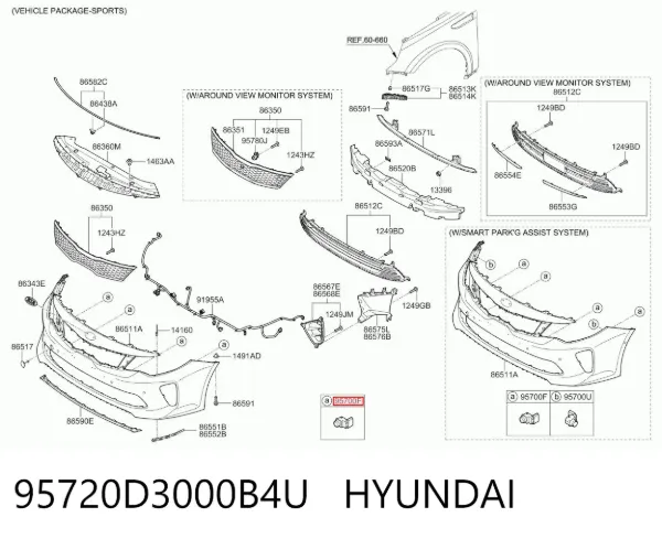  95720D3000B4U Hyundai/Kia