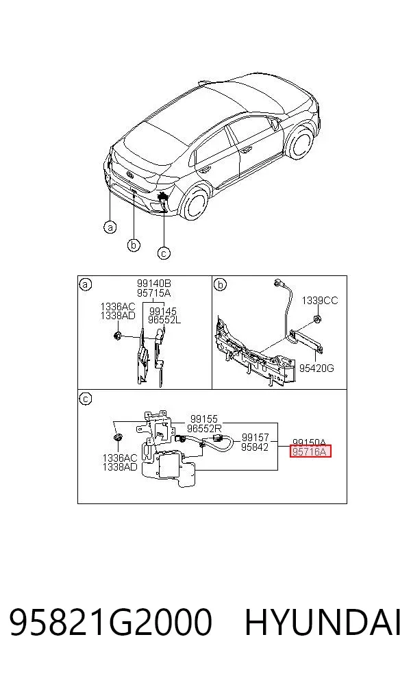  95821G2000 Hyundai/Kia