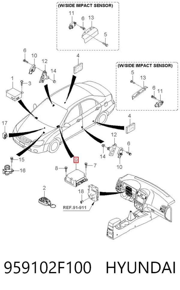  959102F100 Hyundai/Kia