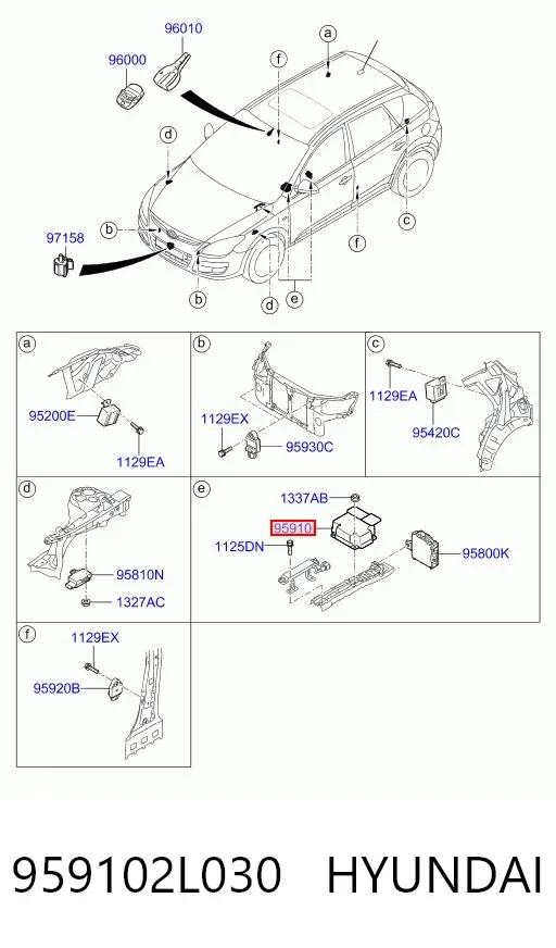  959102L030 Hyundai/Kia