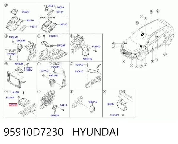  95910D7230 Hyundai/Kia