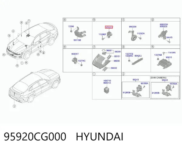 Sensor de airbag delantero 95920CG000 Hyundai/Kia