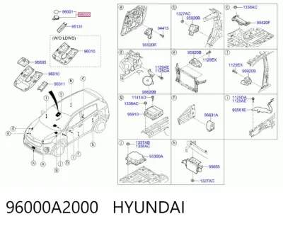 Sensor de lluvia HYUNDAI 96000A2000