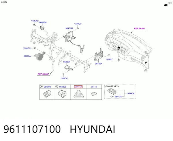  9611107100 Hyundai/Kia
