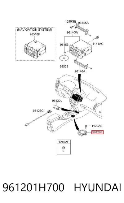 Concentrador USB HYUNDAI 961201H700
