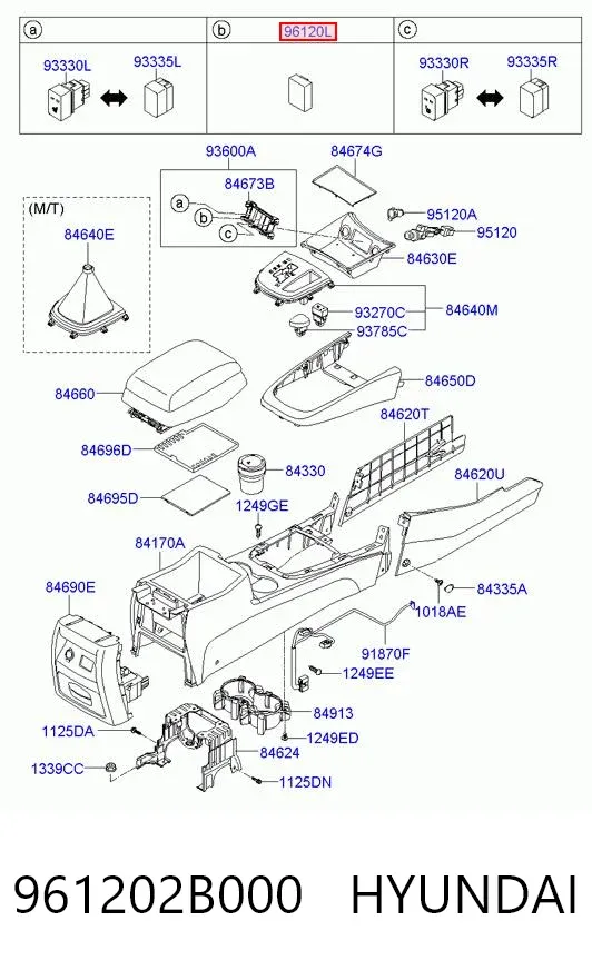  961202B000 Hyundai/Kia