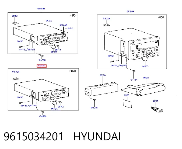Radio Hyundai Sonata III