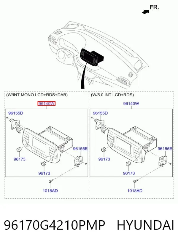 Radio 96170G4210PMP Hyundai/Kia