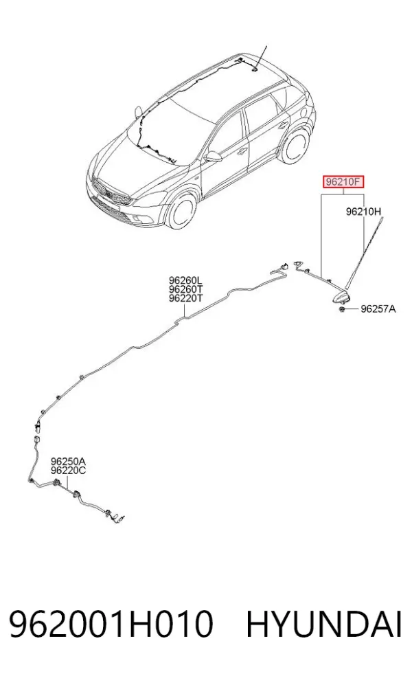 Antena KIA Ceed SPORT WAGON