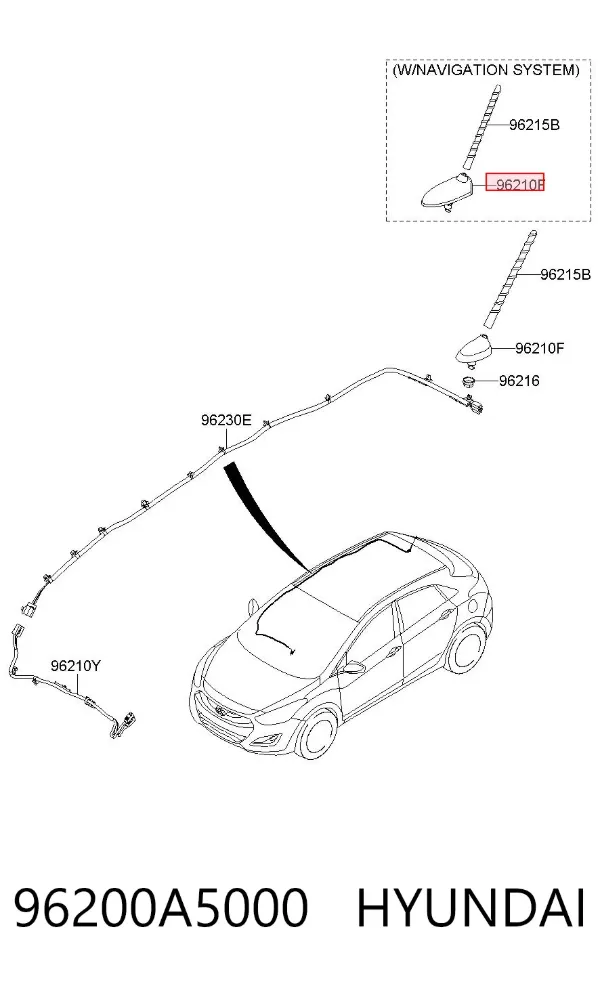 Antena 96200A5000 Hyundai/Kia