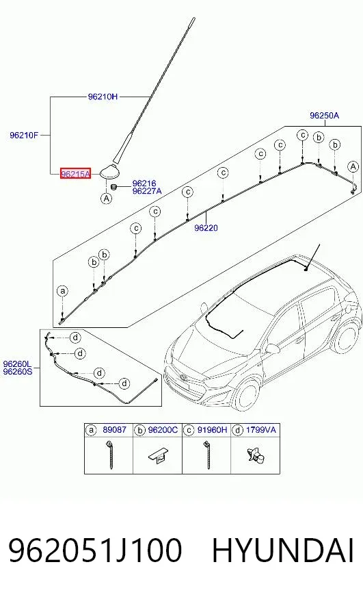 962051J100 Hyundai/Kia
