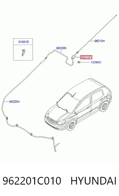 Antena HYUNDAI 962201C010