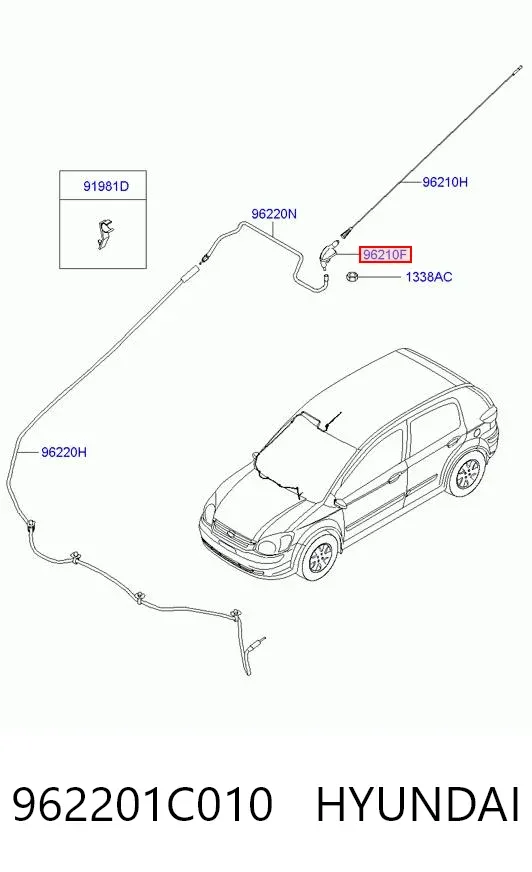 Antena 962201C010 Hyundai/Kia