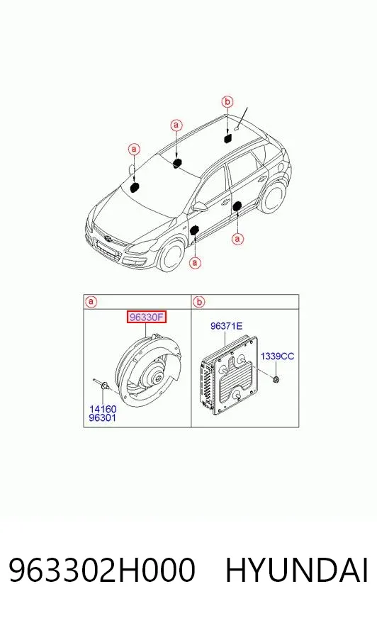  963302H000 Hyundai/Kia