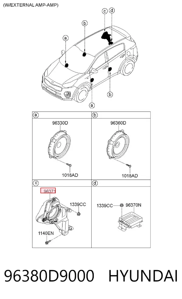  96380D9000 Hyundai/Kia